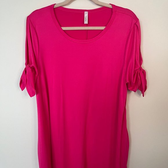 Ribbon Sleeve Knit Dress - Picture 4 of 11